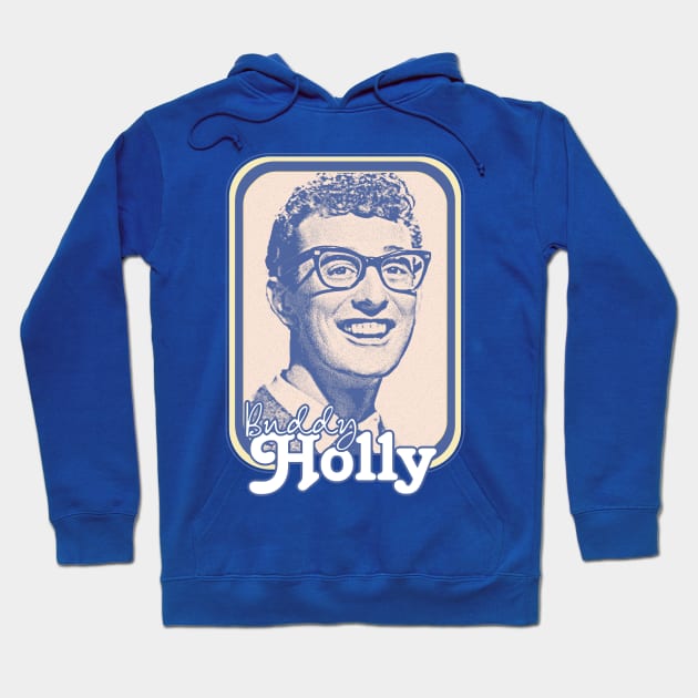 Buddy Holly - Retro Nostalgia Graphic Design Hoodie by DankFutura